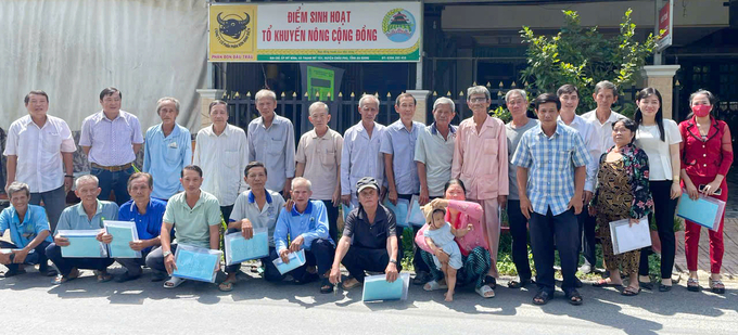 The meeting point for the community agricultural extension team in Thanh My Tay Commune, Chau Phu District, An Giang Province. Photo: Le Hoang Vu.