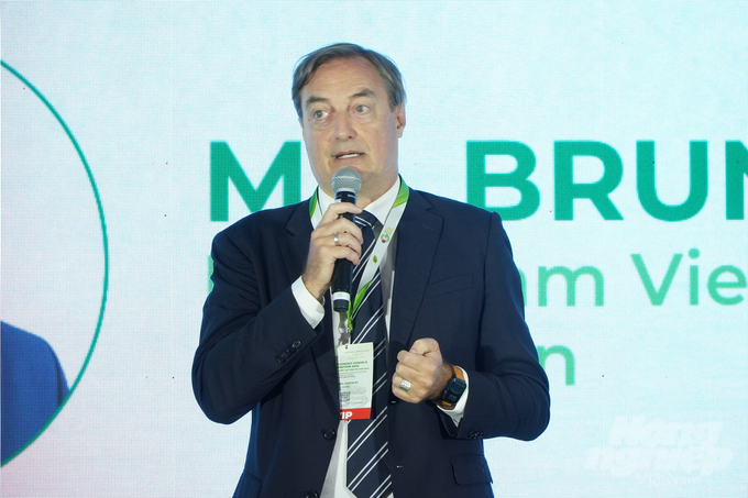 Ông Bruno Jaspaert, Chủ tịch EuroCham. Ảnh: Nguyễn Thủy.