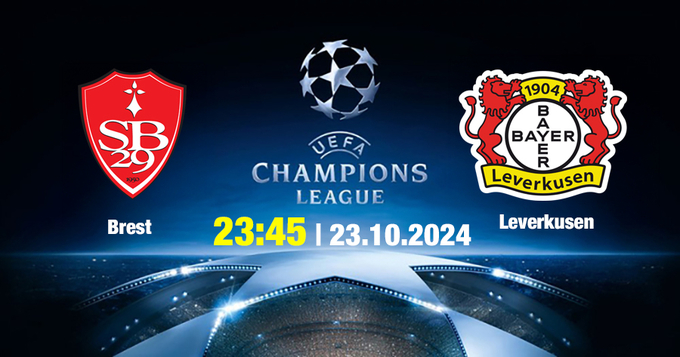 Nhận định, trực tiếp Brest vs Leverkusen, Cúp C1 Châu Âu, 23h45 hôm nay 23/10/2024