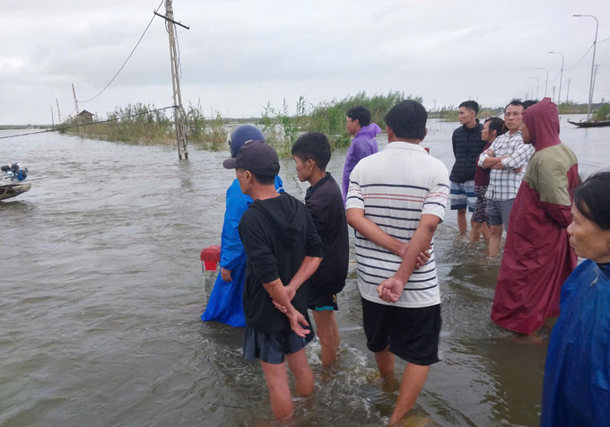 Tính đến chiều 27/10 đã có 2 nạn nhân ở Thừa Thiên - Huế tử vong do ảnh hưởng của bão Trà Mi. Ảnh: CTV.