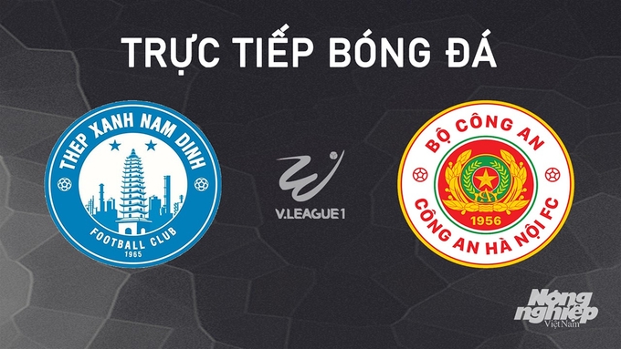 Trực tiếp bóng đá V-League 2024/25 giữa Nam Định vs CAHN hôm nay 28/10/2024