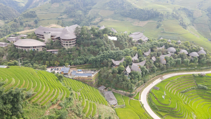 Garrya Mu Cang Chai Resort is the first 5-star resort, establised in September. Photo: Thanh Tien.