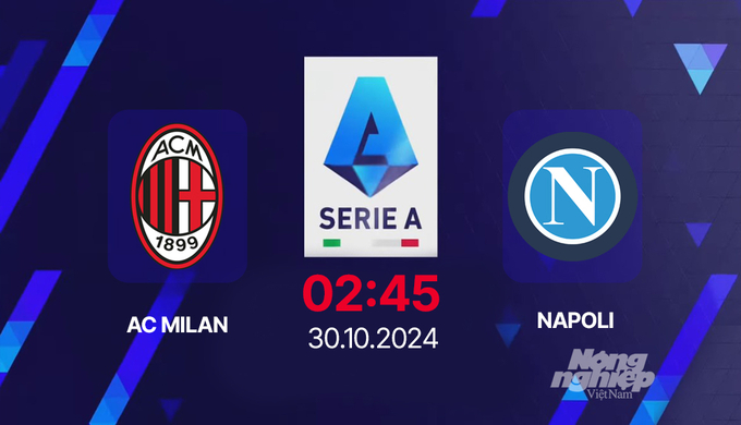 Nhận định, trực tiếp AC Milan vs Napoli, Serie A, 02h45 hôm nay 30/10/2024