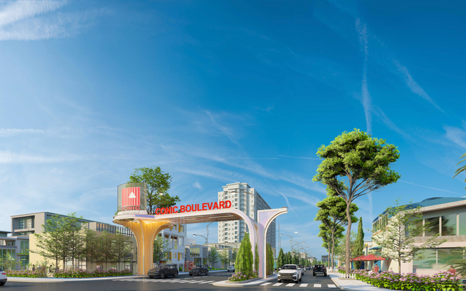 Dự án Conic Boulevard được Ngân Hàng Việt Á hỗ trợ vay đến 85% trong 25 năm, lãi suất 0%/năm trong 18 tháng. Ảnh: Đức Trung.