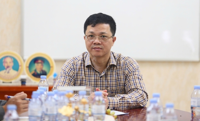 Director of the Department of Animal Health Nguyen Van Long affirmed that building disease-free zones will open up many opportunities for the livestock industry to develop. Photo: Viet Khanh.