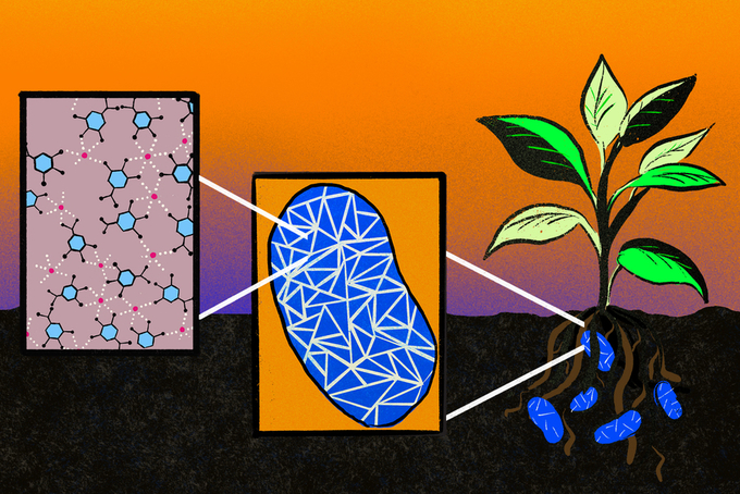 MIT chemical engineers devised a metal-organic coating that protects bacterial cells from damage without impeding their growth or function.