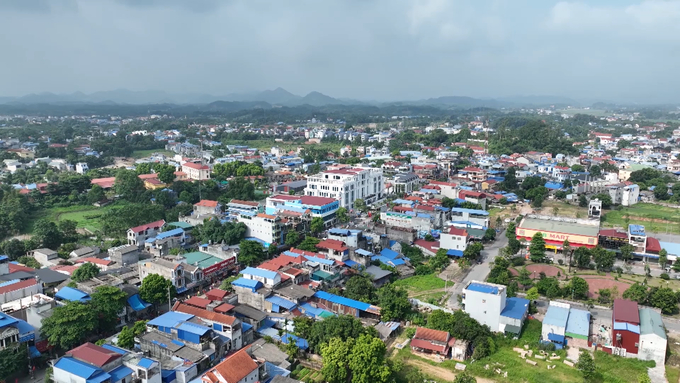 Trung tâm huyện Đại Từ, Thái Nguyên ngày nay. Ảnh: Quang Linh.