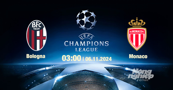 Nhận định, trực tiếp Bologna vs Monaco, Cúp C1 Châu Âu, 03h00 hôm nay 6/11/2024