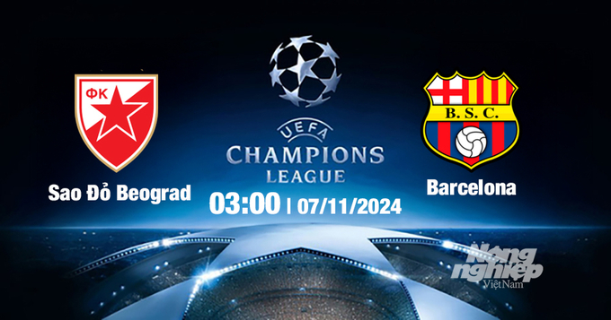 Nhận định, trực tiếp Crvena Zvezda vs Barcelona, Cúp C1 Châu Âu, 03h00 ngày 7/11/2024