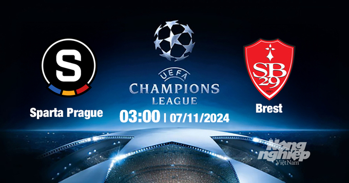 Nhận định, trực tiếp Sparta Prague vs Brest, Cúp C1 Châu Âu, 03h00 ngày 7/11/2024