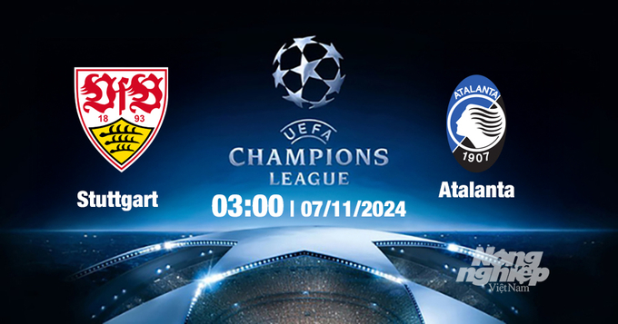 Nhận định, trực tiếp Stuttgart vs Atalanta, Cúp C1 Châu Âu, 03h00 ngày 7/11/2024