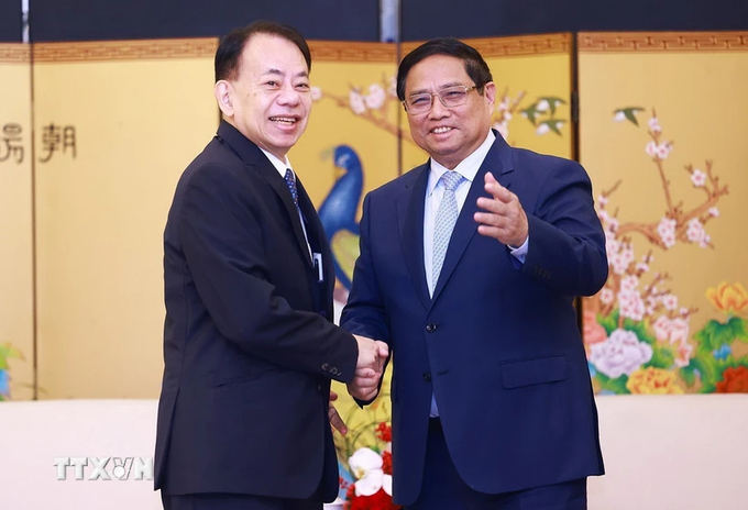 Prime Minister Pham Minh Chinh proposes ADB funding for anti-landslide projects. Photo: VNA.