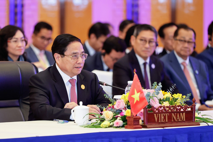 Prime Minister Pham Minh Chinh proposed six key areas for ACMECS cooperation to achieve breakthroughs. Photo: VGP.