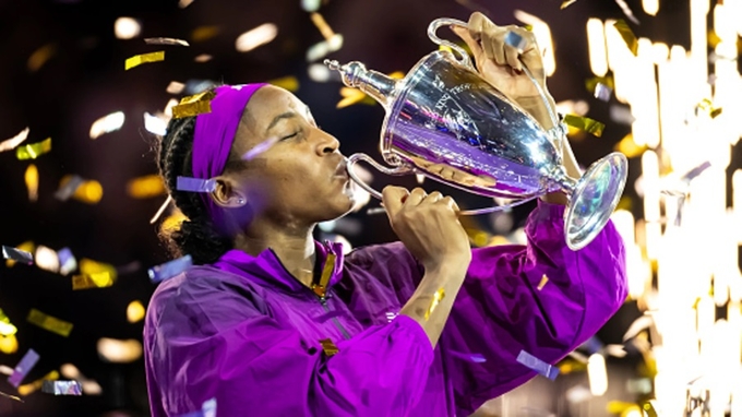 Nhà vô địch WTA Finals Coco Gauff.