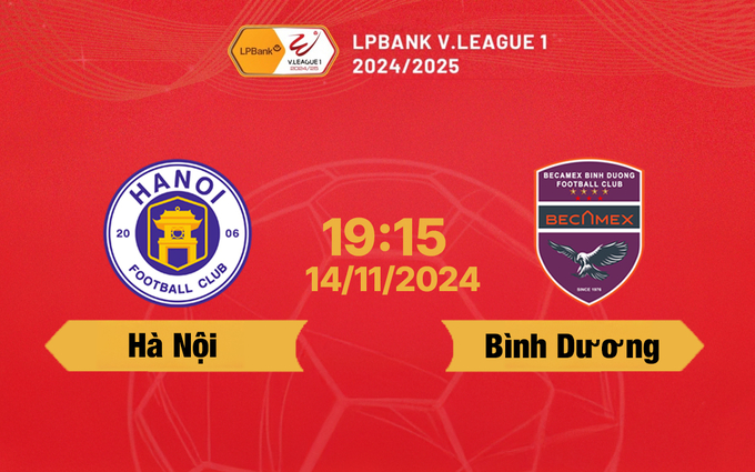 FPT Play Trực tiếp bóng đá Hà Nội FC vs Bình Dương, 19h15 hôm nay 14/11/2024