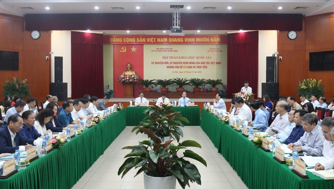 Hội thảo khoa học quốc gia 'Kỷ nguyên mới, kỷ nguyên vươn mình của dân tộc Việt Nam - Những vấn đề lý luận và thực tiễn'.