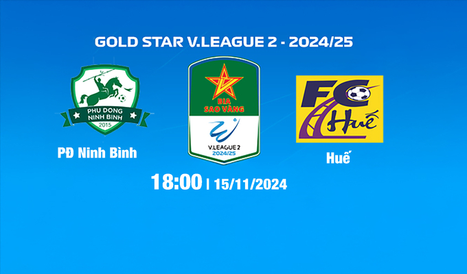 FPTPlay trực tiếp Ninh Bình vs Huế, Hạng Nhất Quốc gia 2024/25, 18h00 hôm nay 15/11/2024