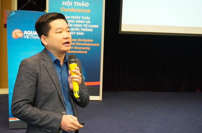 Dr. Dao Trong Hieu, an aquaculture expert, stated that electricity consumption in frozen shrimp processing facilities is very high, which is considered an indirect cause of greenhouse gas emissions. Photo: Hong Tham.