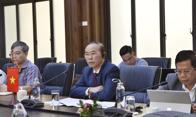 Deputy Minister of Agriculture and Rural Development emphasized that Vietnam always strives to become a reliable partner for other nations while actively contributing to the sustainable development of the international community. Photo: Kieu Chi. 