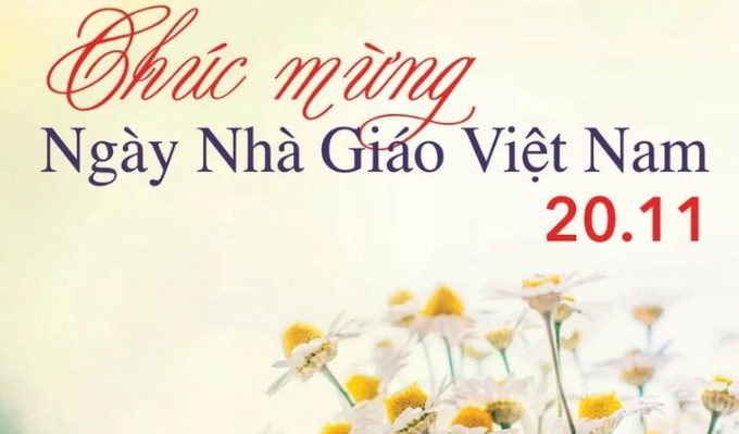 Thiệp 20/11 ngày Nhà Giáo Việt Nam đẹp