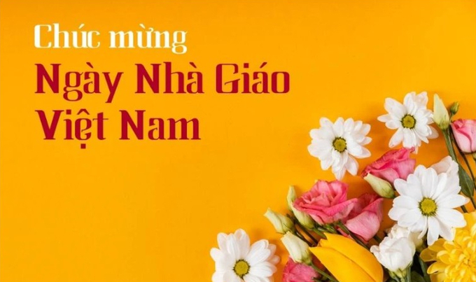 Mẫu thiệp 20/11 đẹp kèm lời tri ân thầy cô