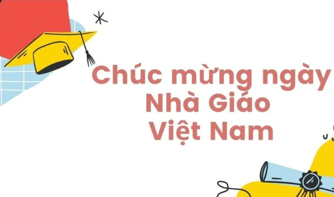 Mẫu thiệp 20/11 đơn giản nhưng đẹp tặng cho cô thầy ngày Nhà Giáo