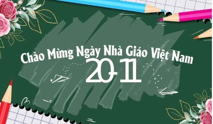 Mẫu thiệp 20/11 đơn giản, đẹp tặng thầy cô ý nghĩa