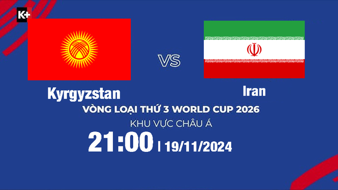 Nhận định bóng đá Kyrgyzstan vs Iran 21h hôm nay 19/11/204