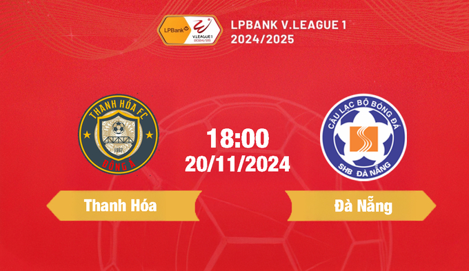 FPT Play Trực tiếp bóng đá Thanh Hóa vs SHB Đà Nẵng, 18h00 hôm nay 20/11/2024