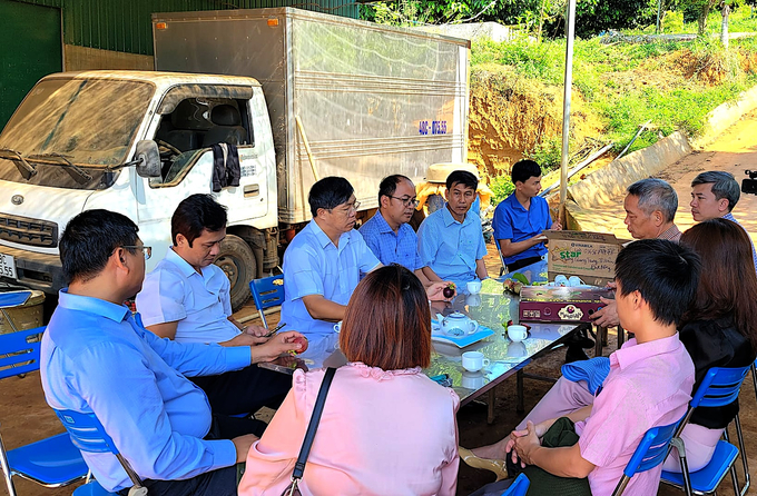 Gia An farm is a popular destination for various customer groups, including tourists, students, farmers, and agricultural officials, who visit to gain insights into the organic farming process. Photo: Hong Thuy.