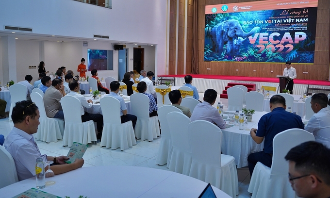 The announcement ceremony of the elephant conservation plan attracted the attention of many international organizations and localities. Photo: Bao Thang.