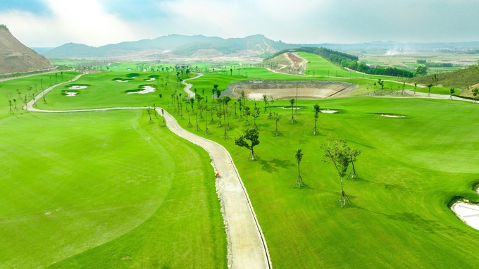 Dự án Sân Golf và nghỉ dưỡng Bắc Giang. Ảnh: IT.