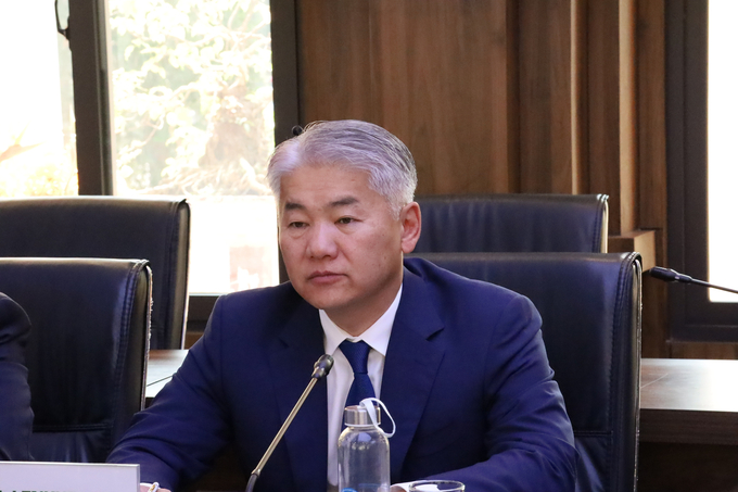 Minister Jadamba Enkhbayar affirmed that Mongolia is committed to creating favorable conditions and providing full support to ensure that Vietnamese agricultural products are widely distributed in the Mongolian market. Photo: Phuong Linh.