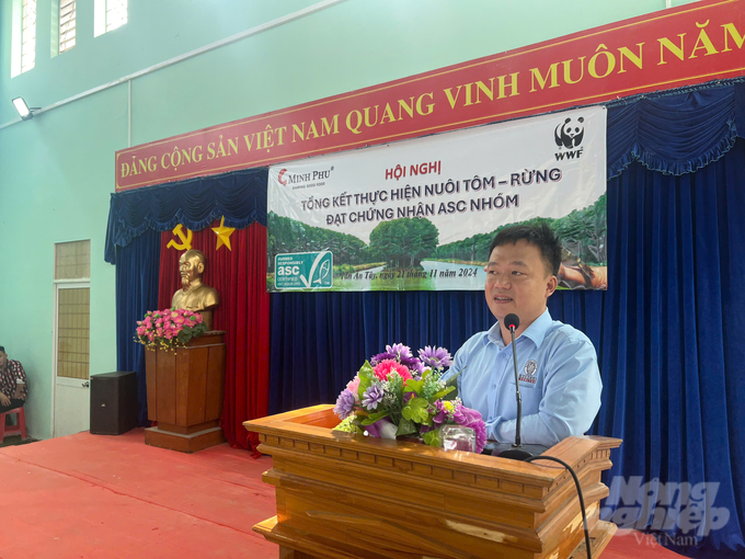 Mr. Tran Phuong Dai, Business Director of the certification organization Bureau Veritas. Photo: Trong Linh.