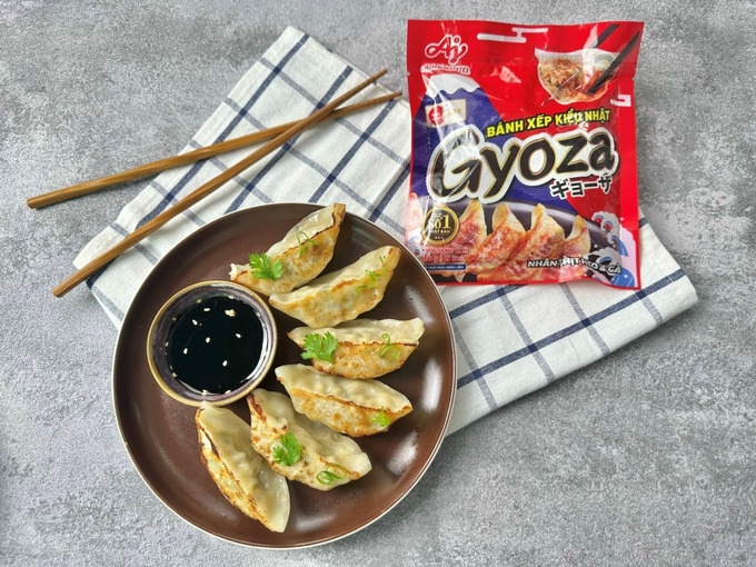 Bánh xếp kiểu Nhật Gyoza của Ajinomoto Việt Nam mang lại trải nghiệm ẩm thực chuẩn vị Nhật Bản.