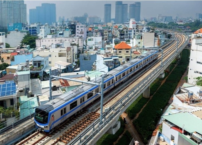 Tuyến metro số 1 Bến Thành - Suối Tiên đã hoàn thành 100% thi công, dự kiến vận hành chính thức từ ngày 22/12/2024. Ảnh: Internet.