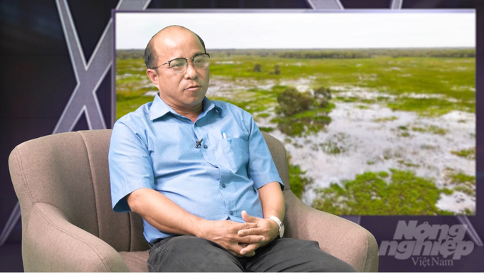 Mr. Doan Van Nhanh, Deputy Director of Tram Chim National Park Conservation Center. Photo: VAN.