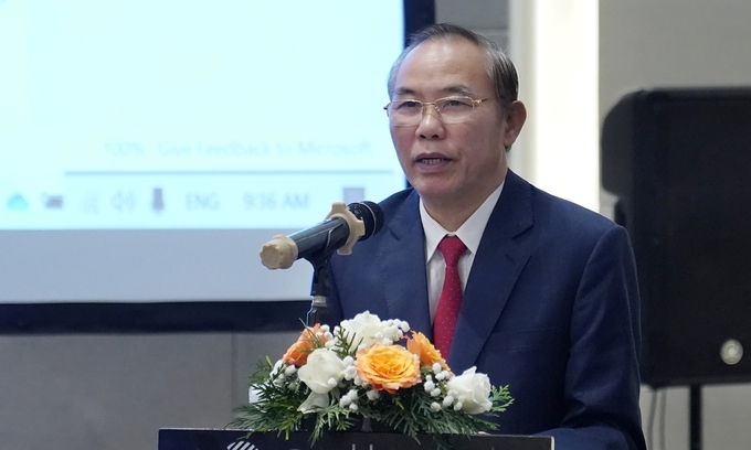 Deputy Minister Phung Duc Tien: 'Collaboratively developing a strategic plan for ASF prevention in Southeast Asia.' Photo: Bao Thang.