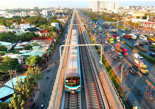 TPHCM quyết định sử dụng ngân sách để xây dựng tuyến metro số 2, Bến Thành - Tham Lương. Ảnh: Internet.