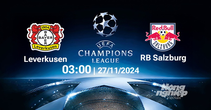 Nhận định, trực tiếp Leverkusen vs Salzburg, Cúp C1 Châu Âu, 03h00 ngày 27/11/2024