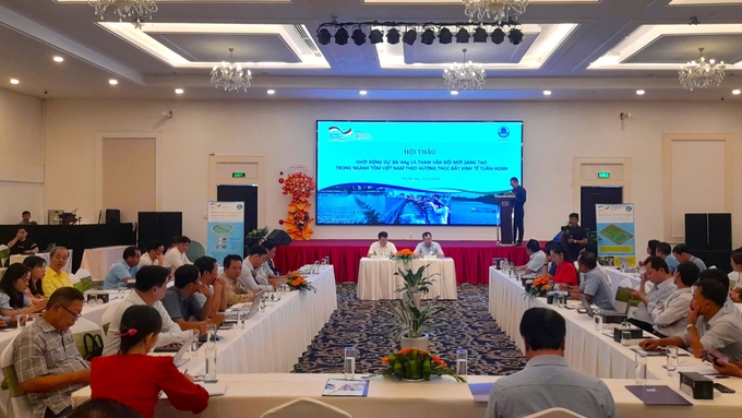 The workshop provides an opportunity for stakeholders to exchange initiatives, share experiences, and begin building a common framework of action to strengthen the position of Vietnam's shrimp industry. Photo: Kim Anh.