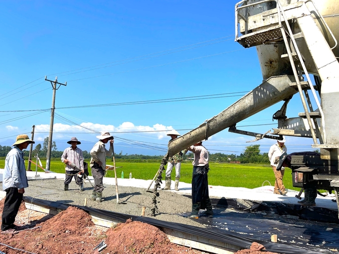 Huyện Duy Xuyên tập trung nguồn lực đầu tư cơ sở hạ tầng phục vụ cho đời sống, sinh hoạt của người dân địa phương. Ảnh: L.K.