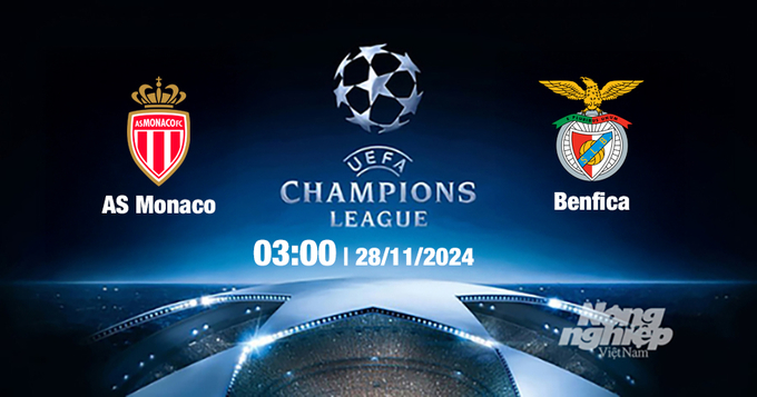 Nhận định, trực tiếp Monaco vs Benfica, Cúp C1 Châu Âu, 03h00 ngày 28/11/2024