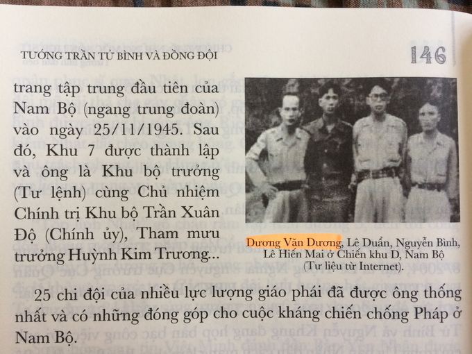 Tác giả chú thích sai tên nhân vật lịch sử. Ảnh: Khải Mông.