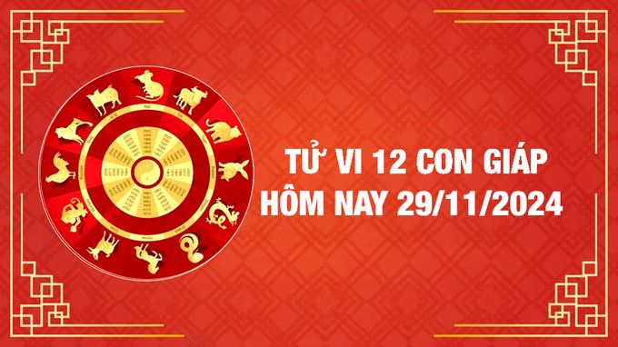 Tử vi 12 con giáp hôm nay Thứ 6 ngày 29/11/2024