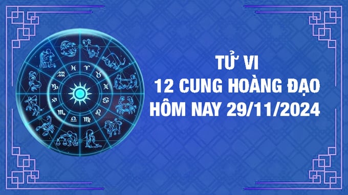 Tử vi 12 cung hoàng đạo hôm nay thứ 6 ngày 29/11/2024