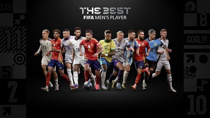 Messi cùng các ứng viên được FIFA công bố cho giải The Best 2024.