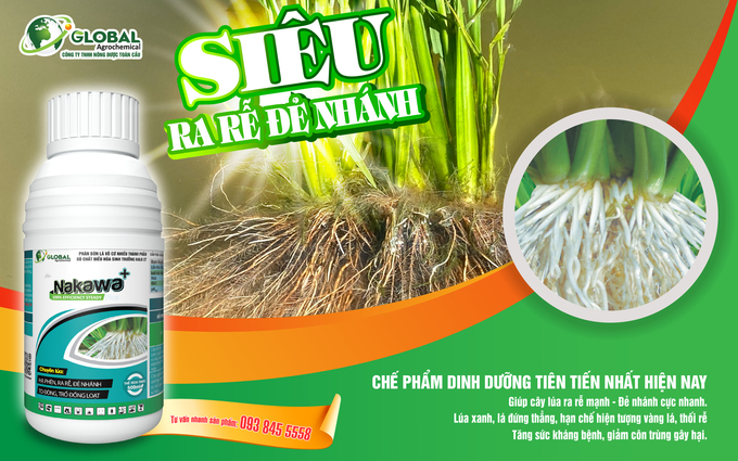 Sản phẩm Nakawa Plus 500ml của Công ty TNHH Nông Dược Toàn Cầu. Ảnh: Gia Phú.