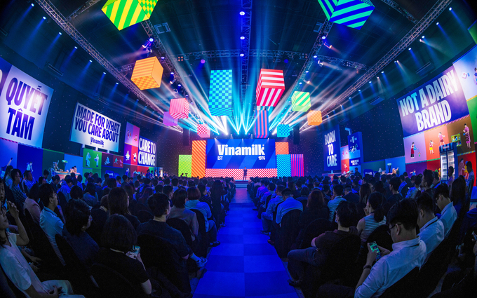 The event for the launch of Vinamilk's new brand identity in July 2023. Photo: VNM.