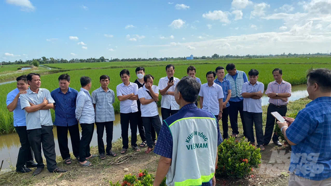 Farmers attending a training session. Photo: Trong Linh.